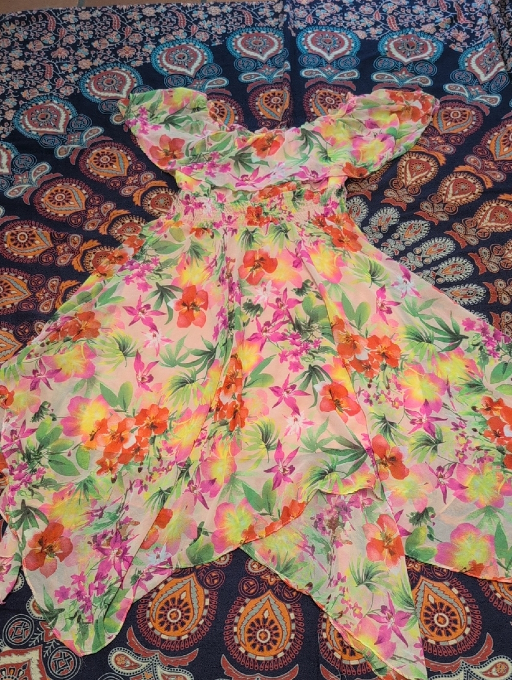Rabbit Rabbit Rabbit Designs Floral Ruffle Dress. - Picture 8 of 8